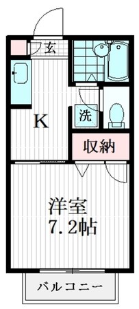 メゾンドシャルポンティエVの物件間取画像